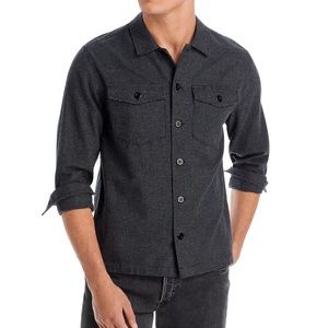 Rails Kerouac Charcoal Black Houndstooth Shirt Men’s L NWT